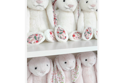 Floral Fabric Lop-Eared Rabbit Plush Toy