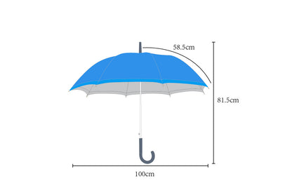 **Church Glass Tri-Fold Automatic Transparent Umbrella**