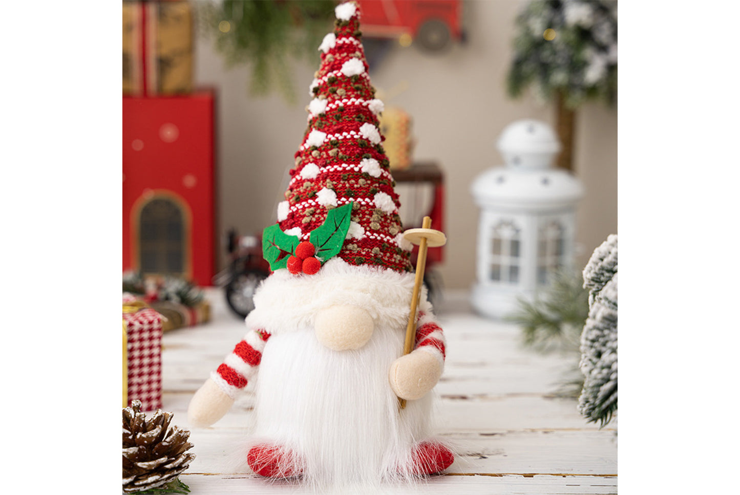 **Country-Style Glowing Rudolph Plush Toy**