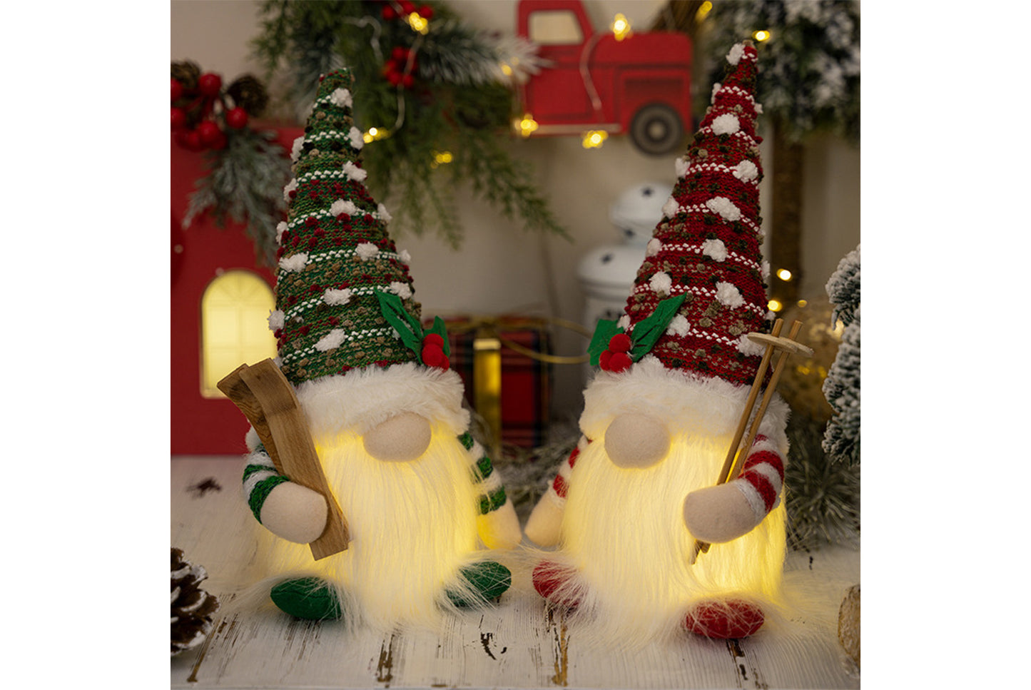 **Country-Style Glowing Rudolph Plush Toy**