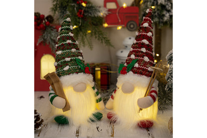 **Country-Style Glowing Rudolph Plush Toy**