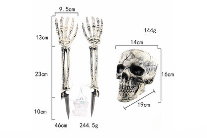 Halloween Skull Three-Piece Ground Socket Set