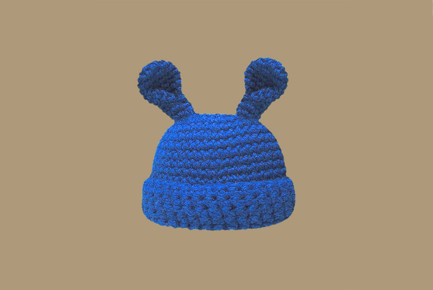 **Handmade Bunny Ear Knitted Hat (Autumn/Winter Warm Knitted Hat)**