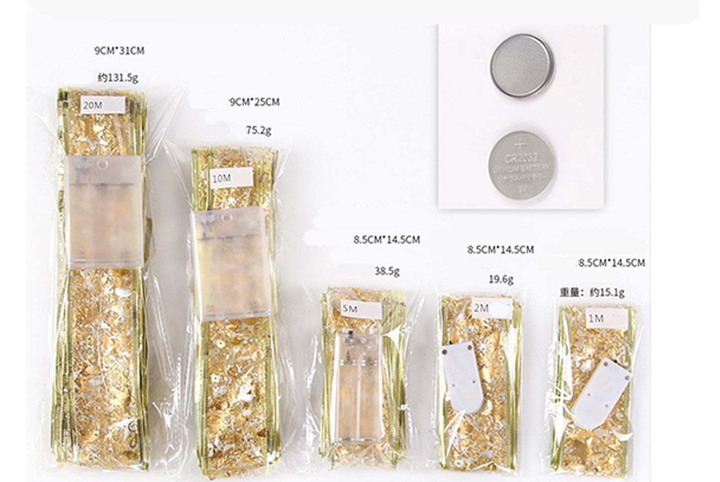 **Christmas Ribbon LED String Lights**