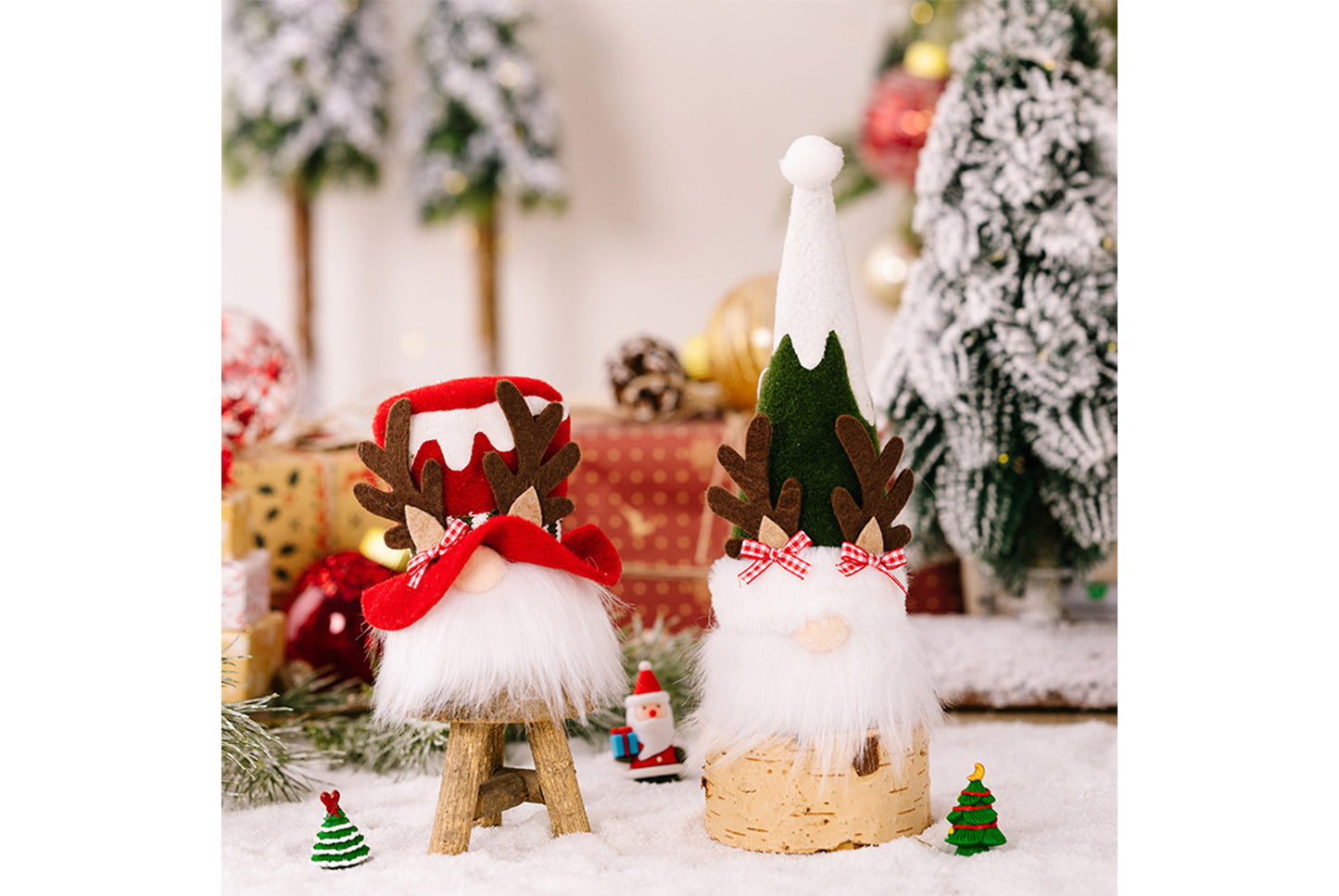 **Christmas Antler Bow Rudolph Illuminated Pendant**