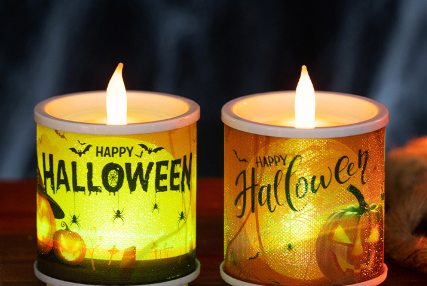 Halloween Electronic Candle Light | Horror-Themed Decorative Ornaments