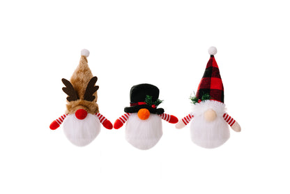 **Christmas Cute Rudolph Light-Up Faceless Doll Ornament**