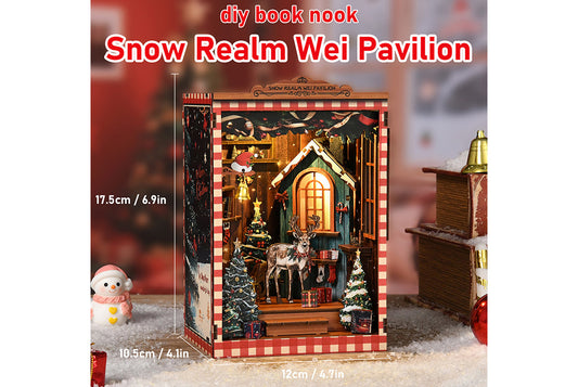 Snow Mirror Micro-cabinet DIY Bookstand Model