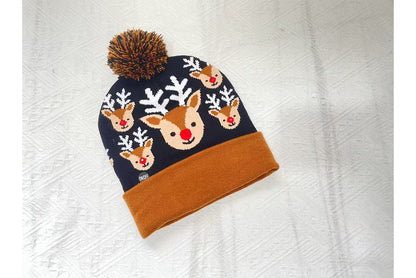 **Christmas Light-Up Wool Hat (Winter Warm Jacquard Knit Hat)**