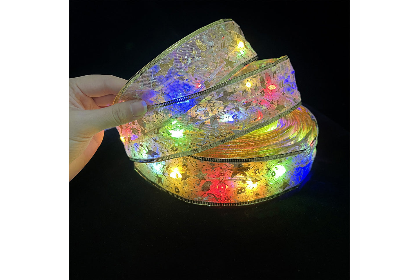 **Christmas Ribbon LED String Lights**