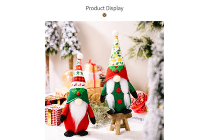 **Christmas No-Face Rudolph Doll Figurine**