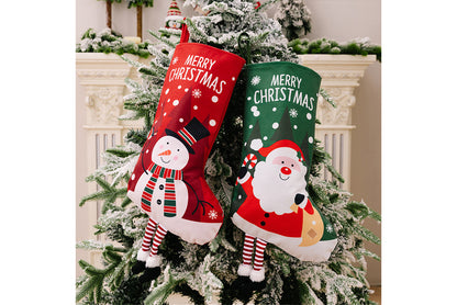 **Christmas Hanging Stockings (4 Colorful Printed Gift Stockings)**