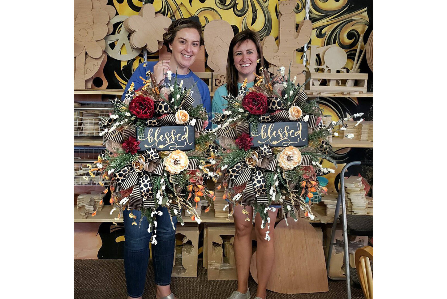 Autumn Thanksgiving Wreath | Simulated Plant Door Decoration