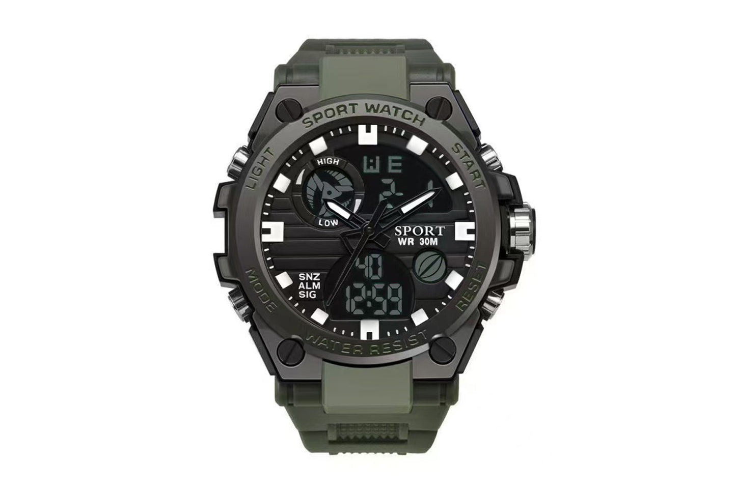 Waterproof sports electronic watch