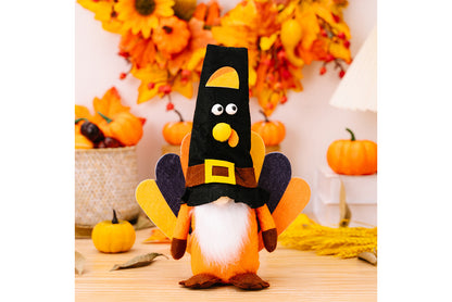Thanksgiving Spread-Tail Turkey Gnome Ornament
