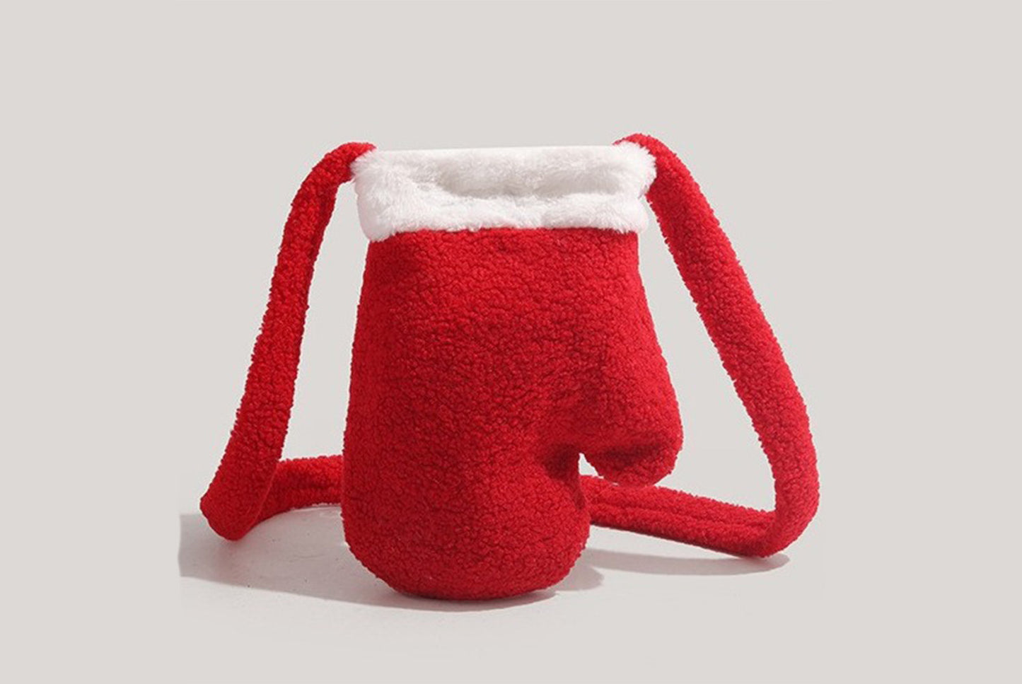 **Christmas Plush Glove Bag (Retro Quirky Crossbody Bag)**