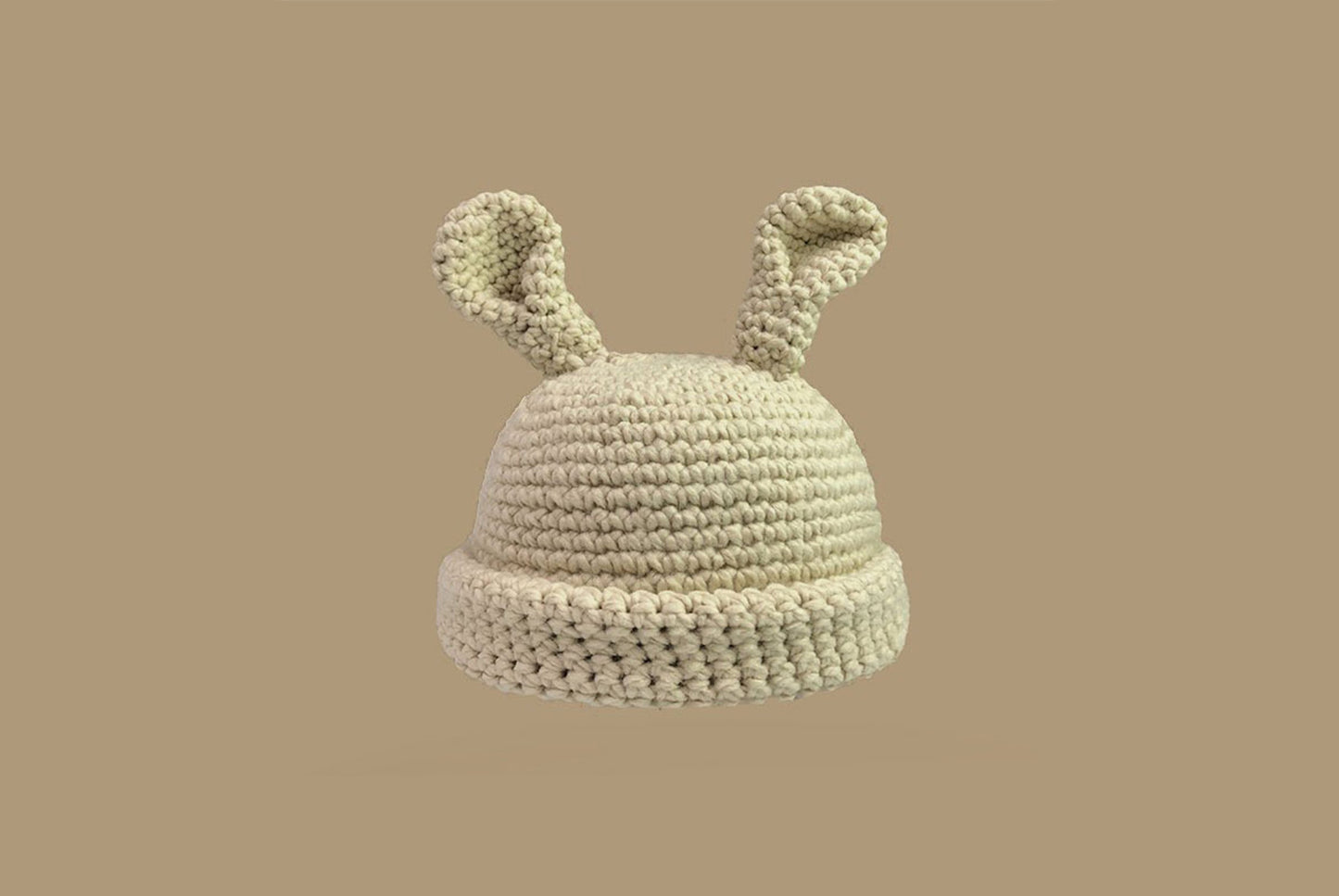 **Handmade Bunny Ear Knitted Hat (Autumn/Winter Warm Knitted Hat)**