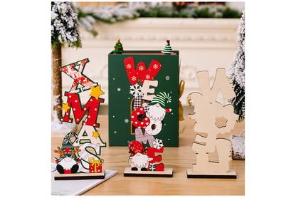 **Christmas Wooden Desktop Ornament**