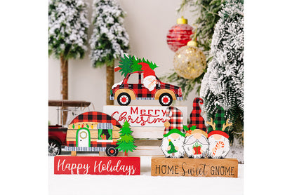 **3D Dwarf Wooden Christmas Ornament**