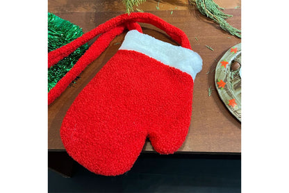 **Christmas Plush Glove Bag (Retro Quirky Crossbody Bag)**