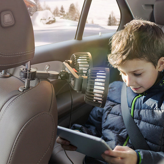Car rear seat USB fan