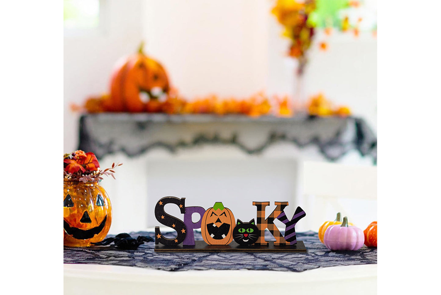 Halloween Wooden Letter Ornaments