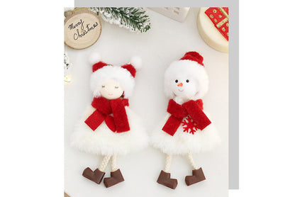 **Christmas Plush Doll Pendant Set**