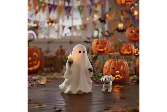 **Ghost Pup Candle Holder Resin Candle Holder**