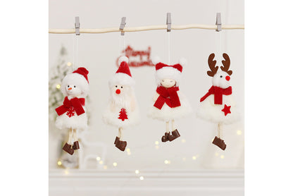 **Christmas Plush Doll Pendant Set**