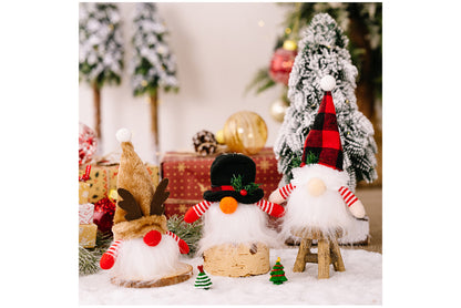 **Christmas Cute Rudolph Light-Up Faceless Doll Ornament**