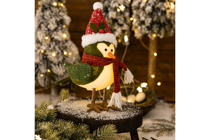 **Christmas Lighted Bird Figurine**