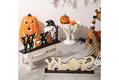 Halloween Wooden Letter Ornaments