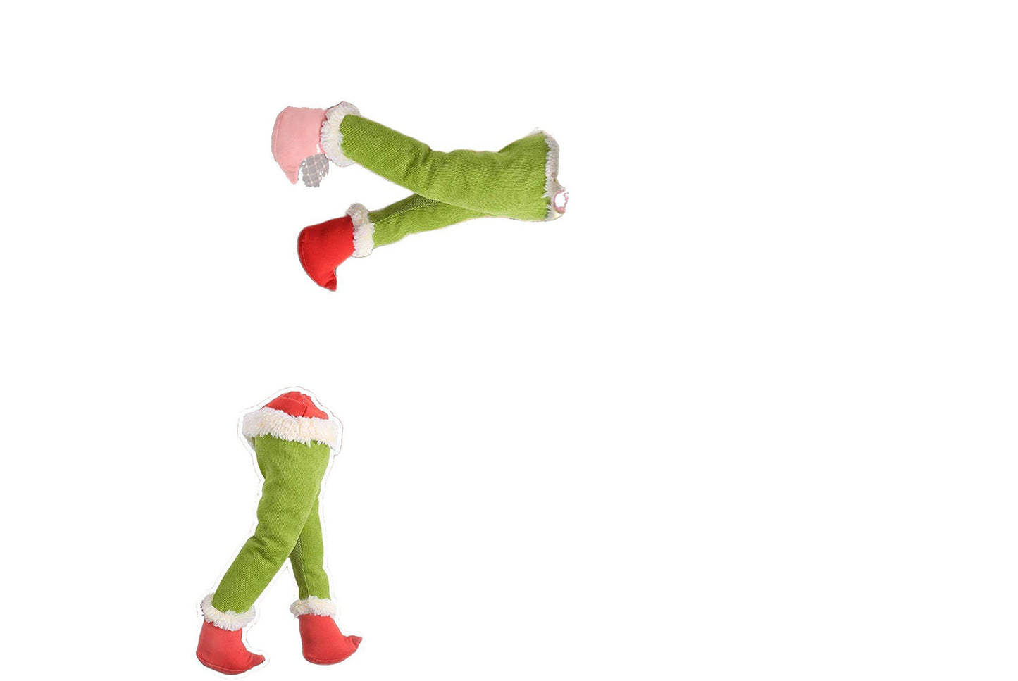 **Christmas Grinch Green Prosthetic Leg Ornament**