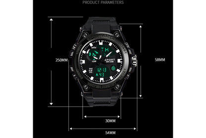 Waterproof sports electronic watch