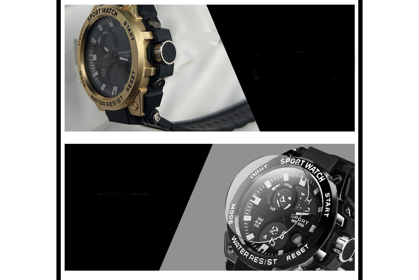 Waterproof sports electronic watch