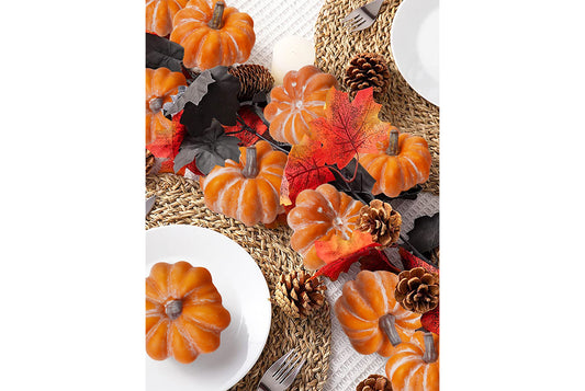 Thanksgiving & Halloween Artificial Pumpkin Decorations