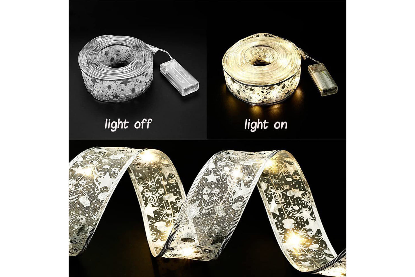 **Christmas Ribbon LED String Lights**