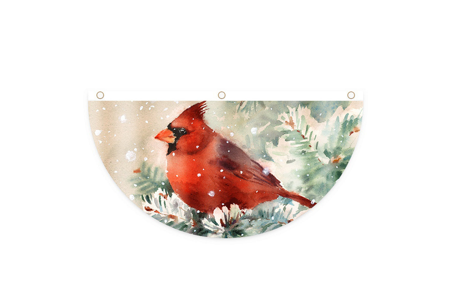 **Christmas Fan-Shaped Flag Outdoor Decoration**