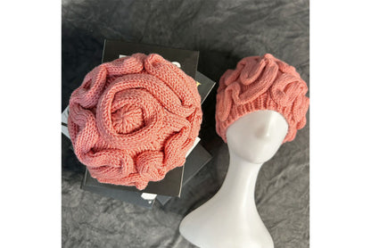 **Funny Dopamine Brain Flower Knitted Hat (Earflaped Knitted Hat)**