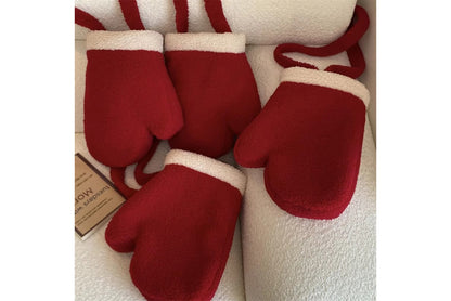 **Christmas Plush Glove Bag (Retro Quirky Crossbody Bag)**