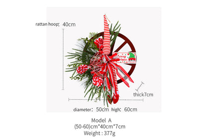 **Creative Christmas Elf Foot Wreath Ornament**