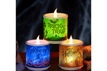 Halloween Electronic Candle Light | Horror-Themed Decorative Ornaments