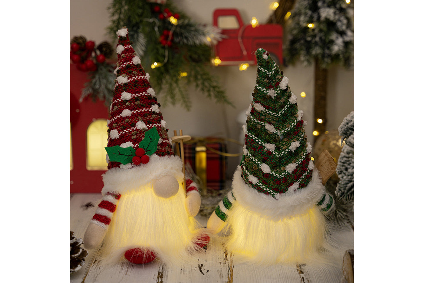 **Country-Style Glowing Rudolph Plush Toy**